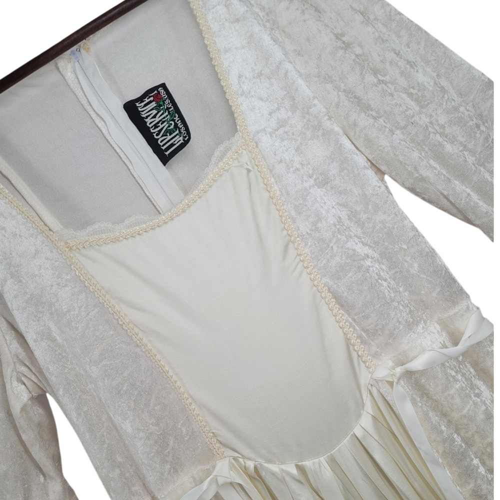 Lip Service Vintage Renaissance Maxi Dress Angel Medieval Off White